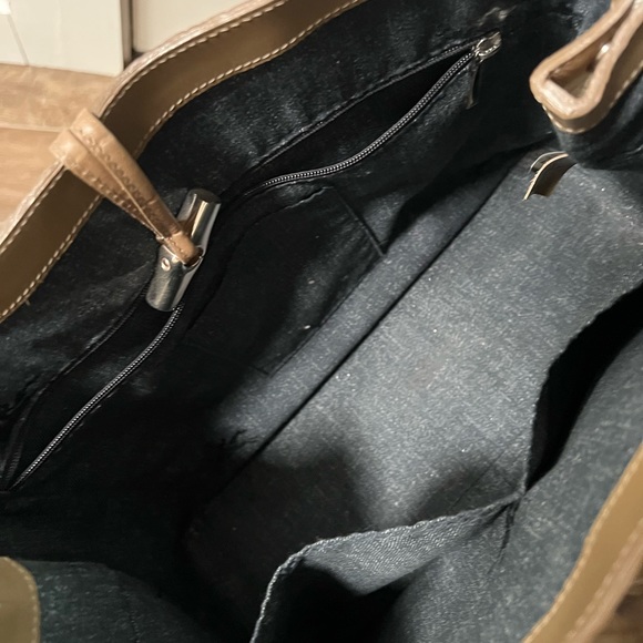 Longchamp Roseau beautiful croc embossed - Picture 9 of 9